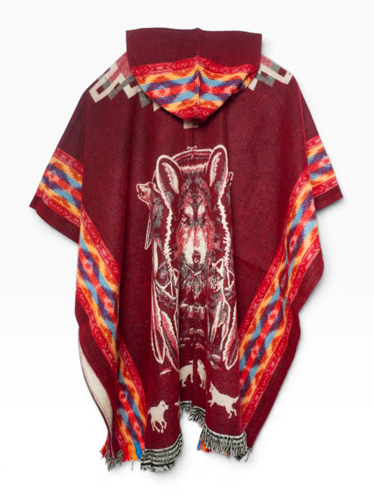 Poncho artigianale andino – Spirito del Lupo
