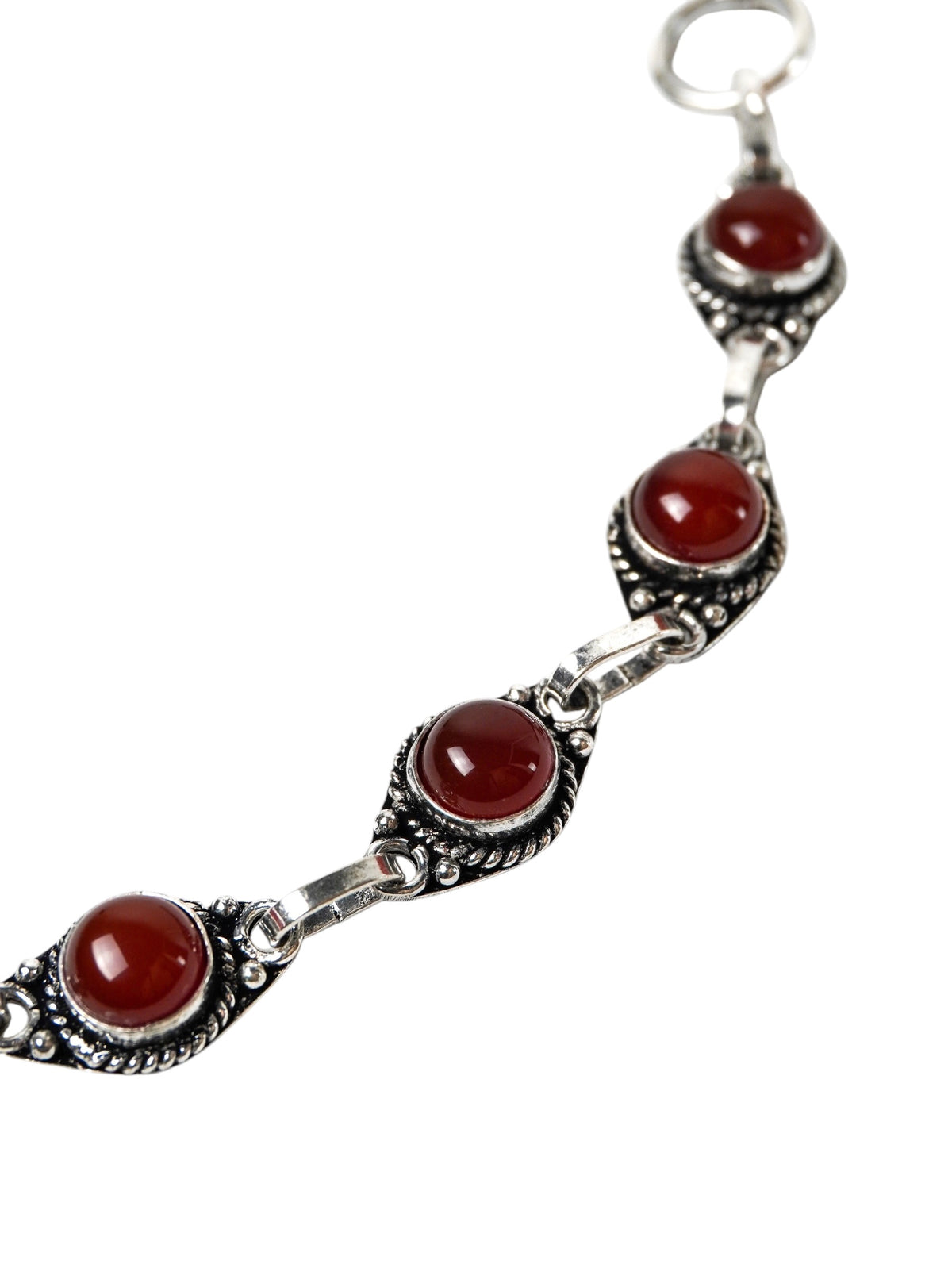 Braccialetto Placcato Argento con Pietre Naturali