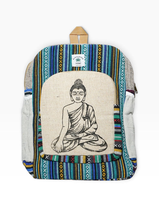 Zaino artigianale indiano in fibra di canapa – Buddha