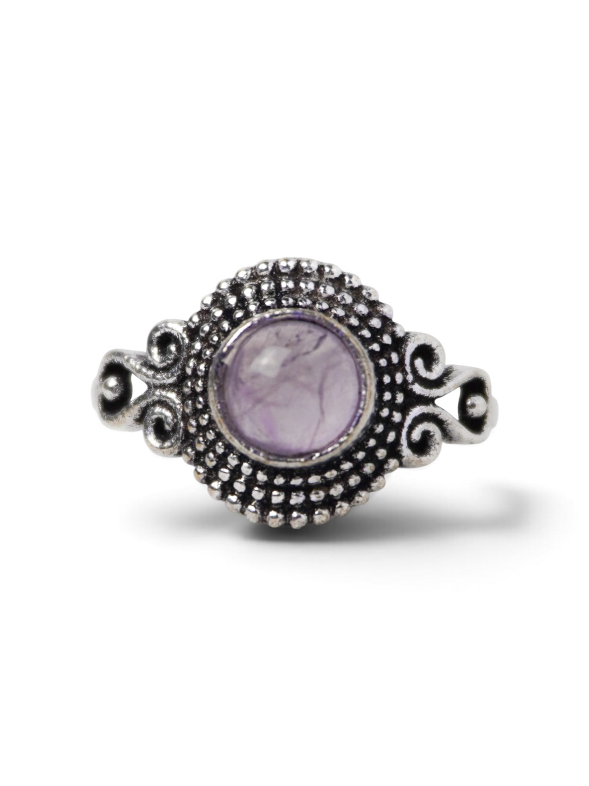 Anello Placcato Argento con Quarzo Rosa