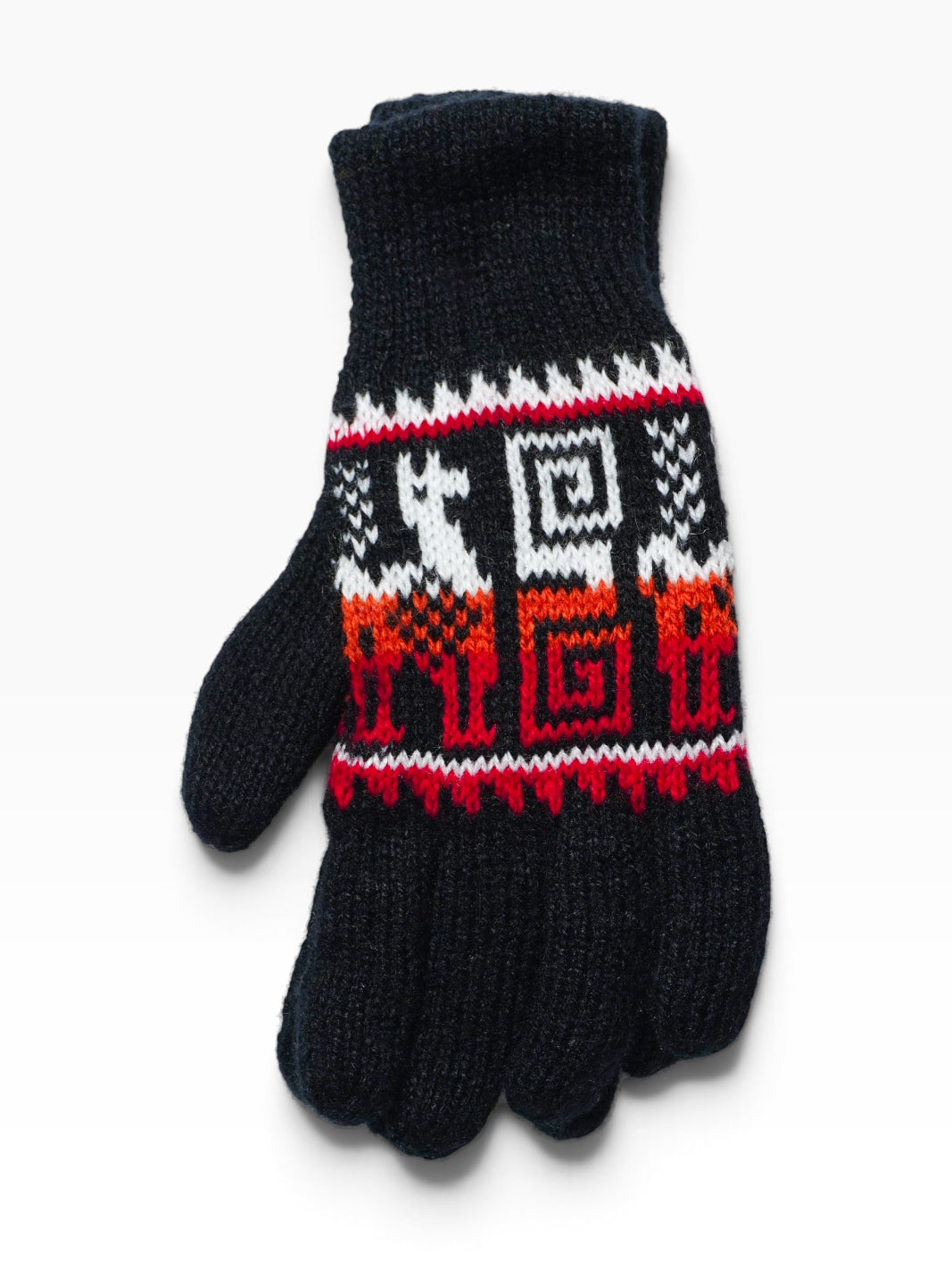 Guanti artigianali in lana di alpaca – Spirale andina
