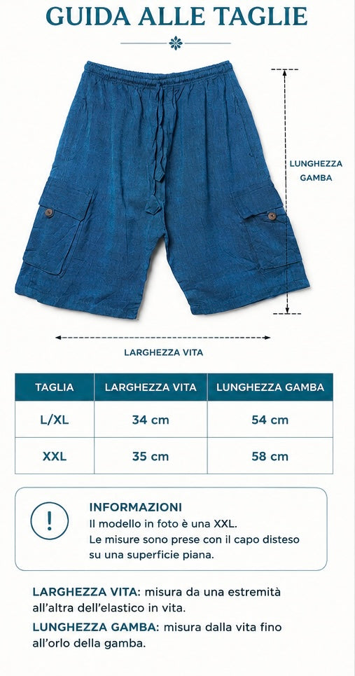 Short Cargo Nepalese in Cotone | Pezzo Unico
