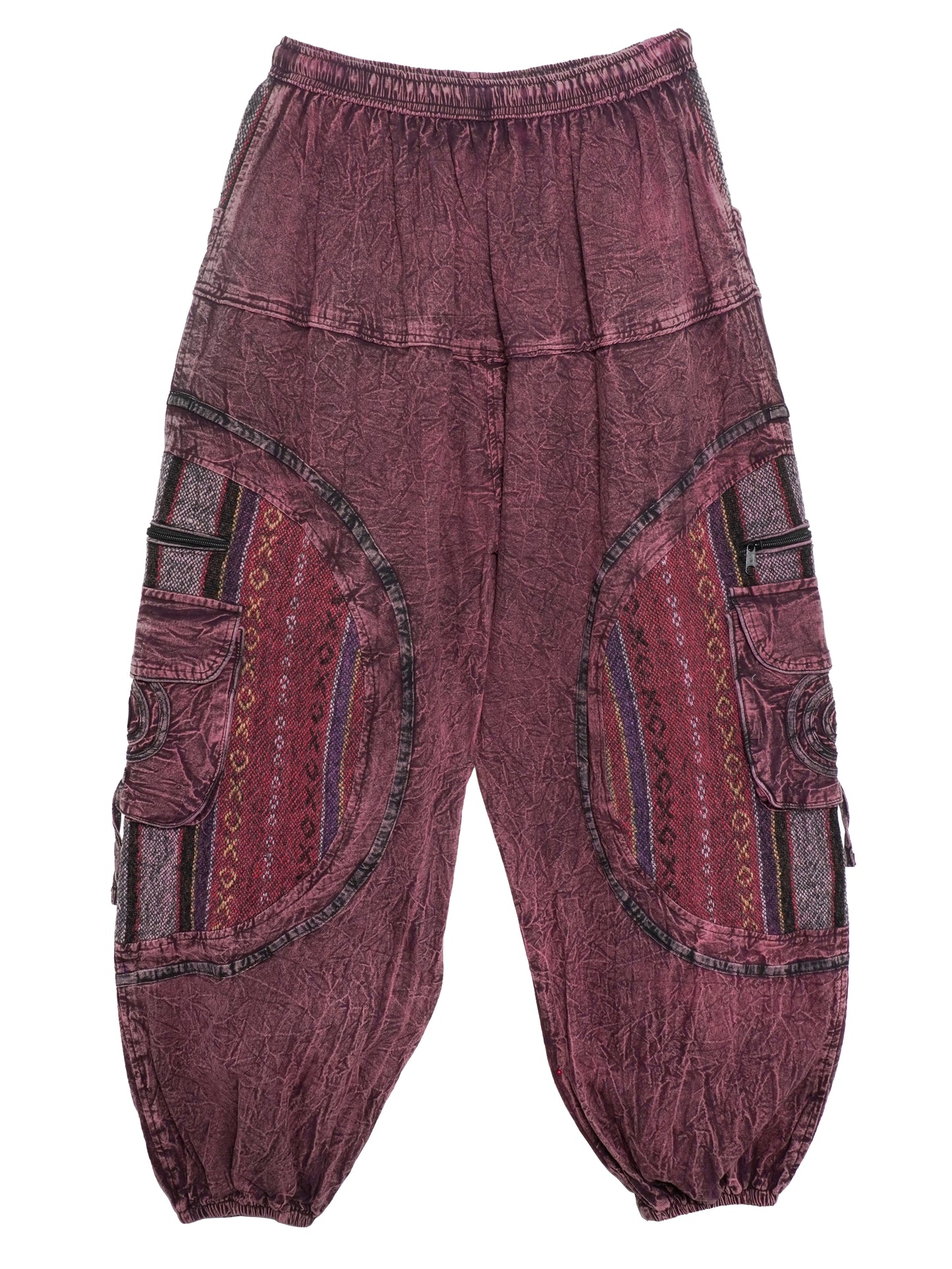 Pantalone Etnico Tribal Patch - Viola