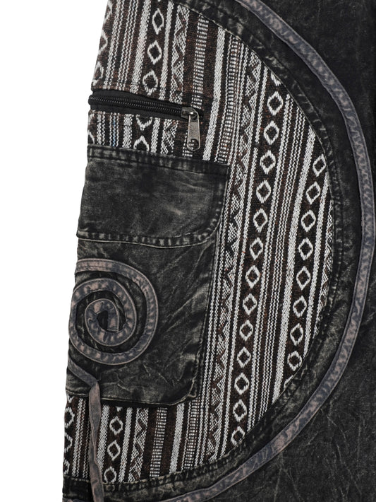 Pantalone Etnico "Ravana" - Nero/Grigio scuro