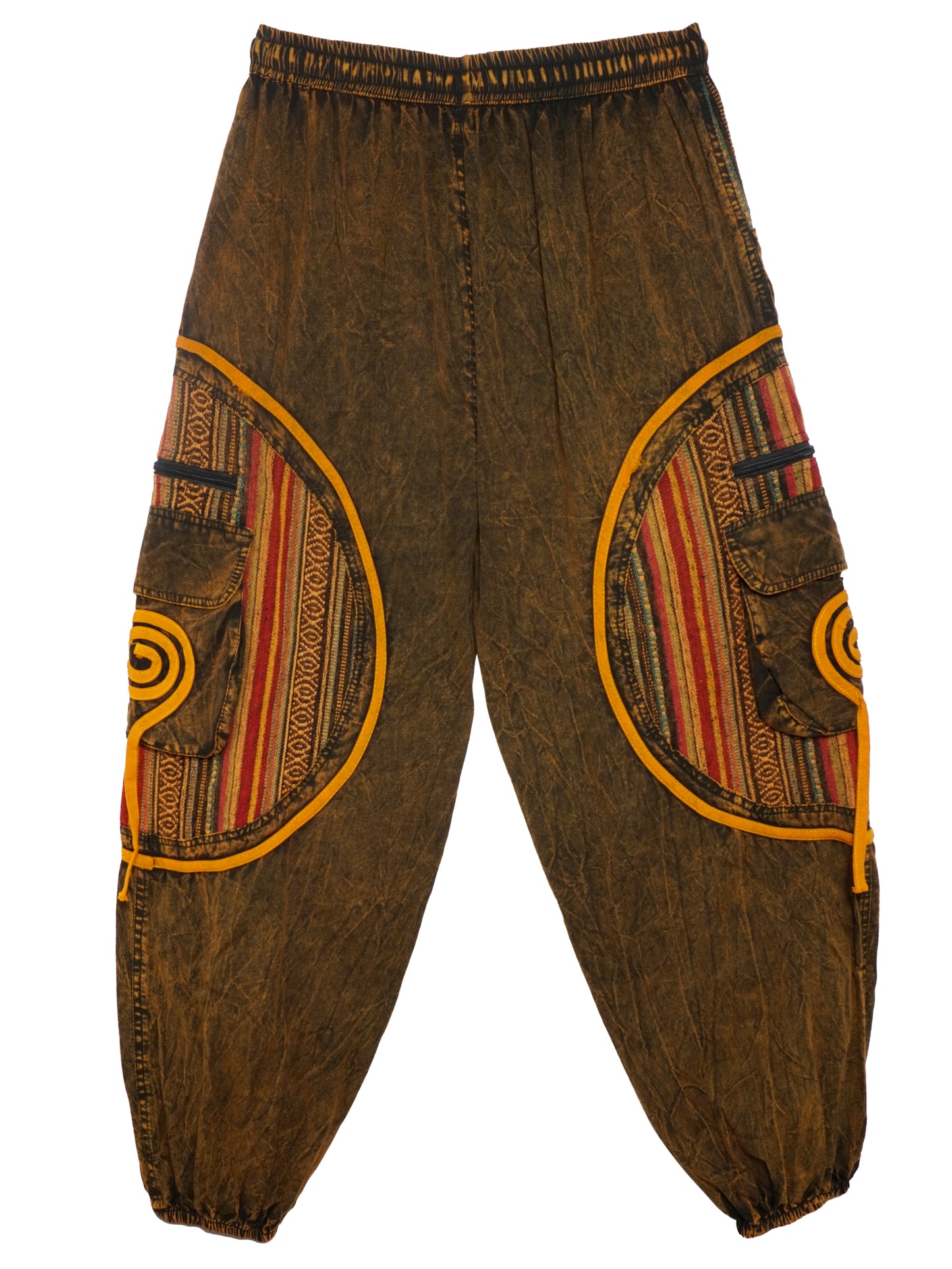 Pantalone Etnico "Ravana" - Nero/Grigio scuro