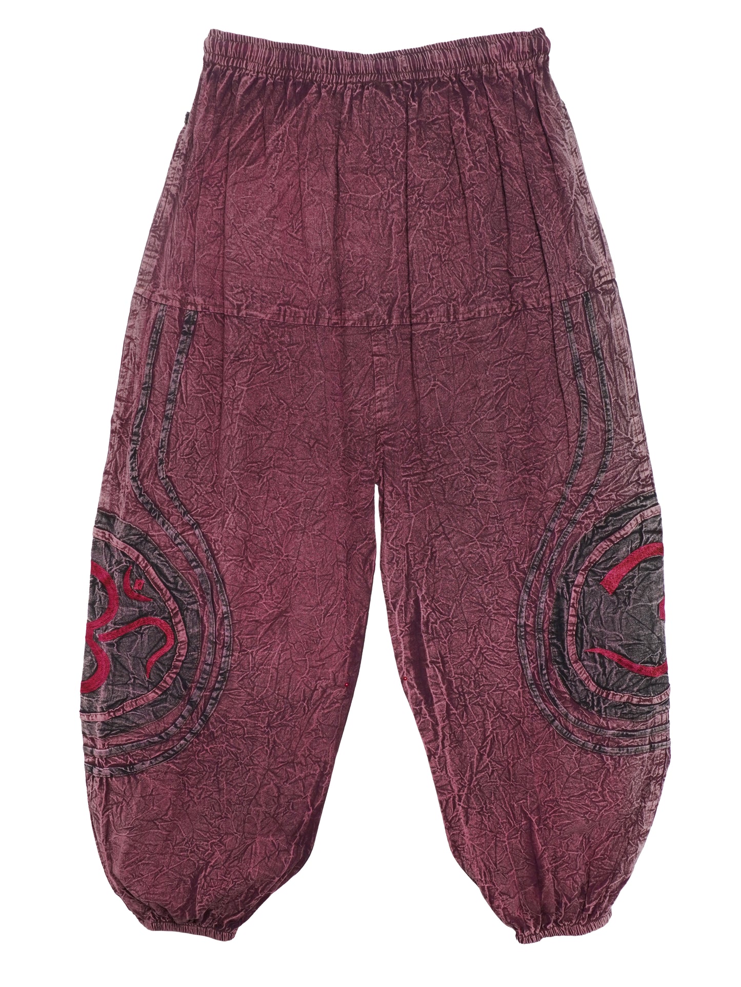 Pantalone Etnico Om Flow - Bordeaux