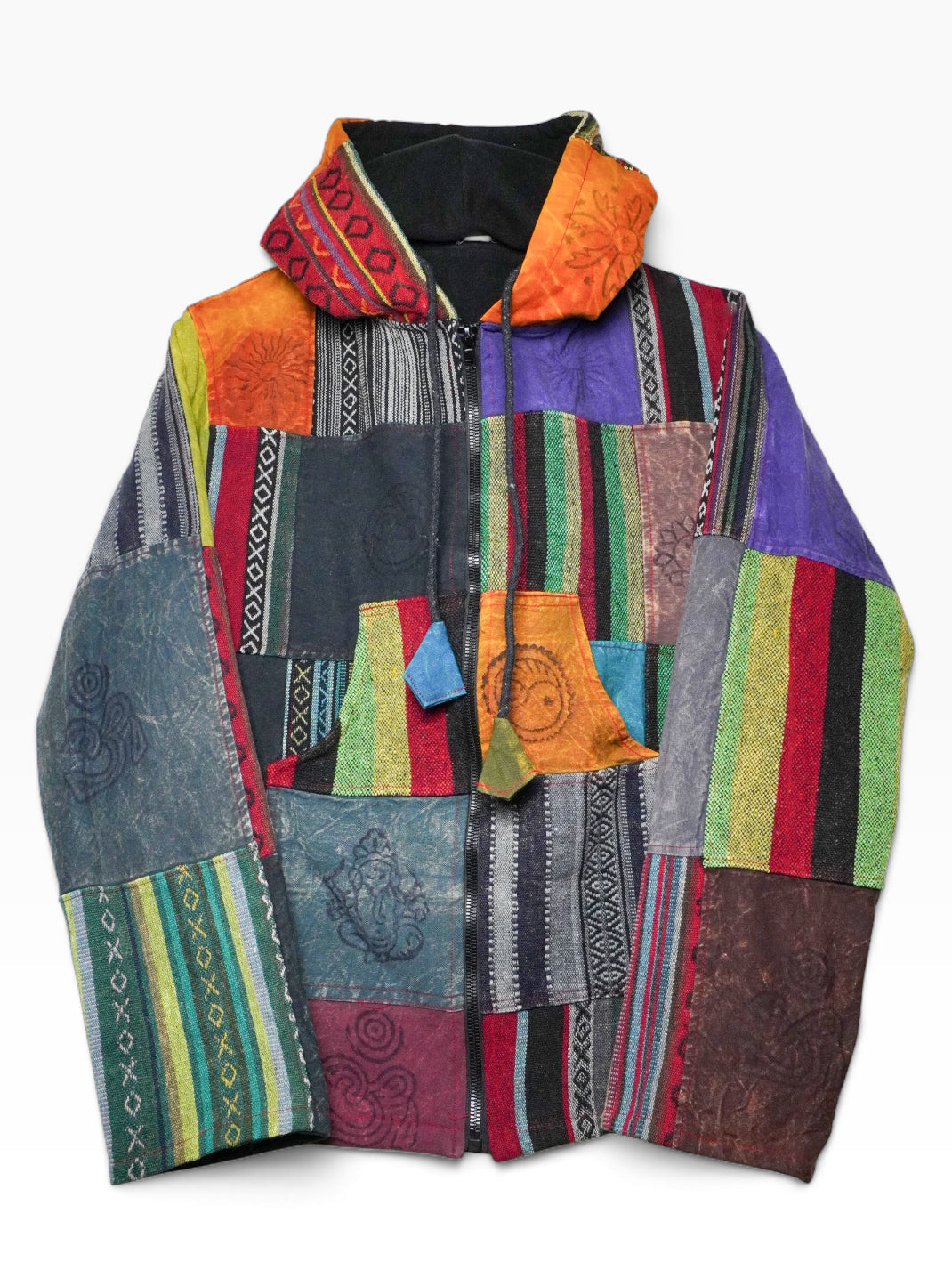 Giacca artigianale nepalese patchwork - Motivi etnici