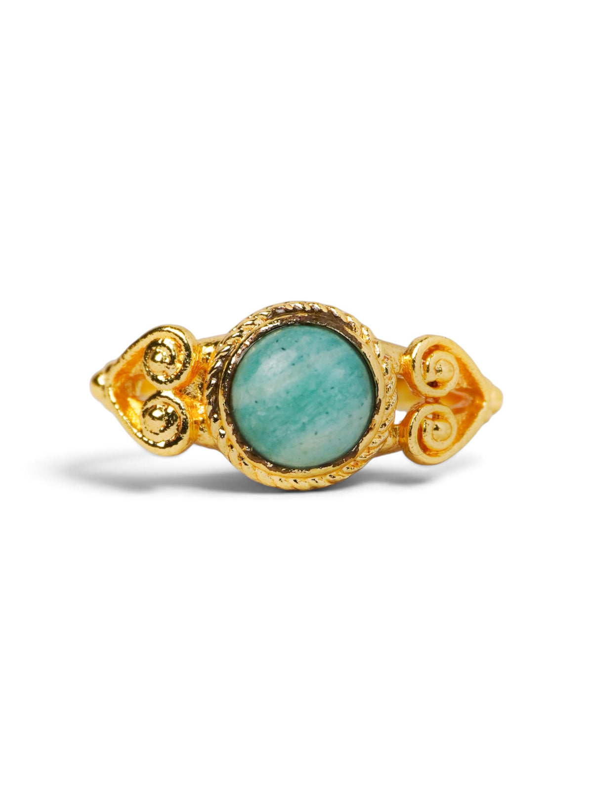 Anello Placcato Argento con Amazzonite