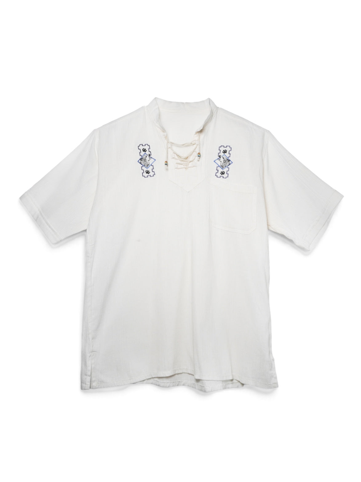 Camicia Ecuadoriana con Ricamo Artigianale