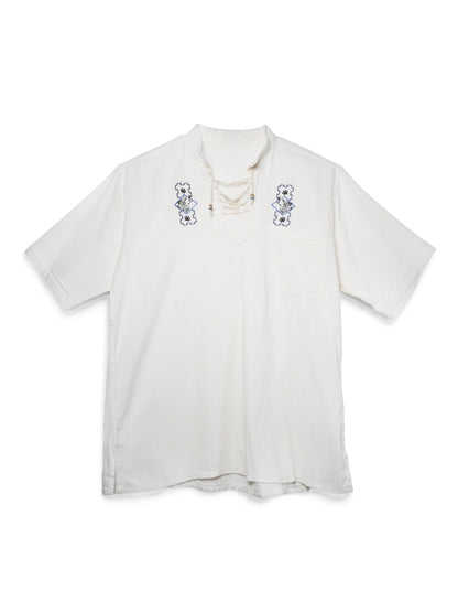 Camicia Ecuadoriana con Ricamo Artigianale