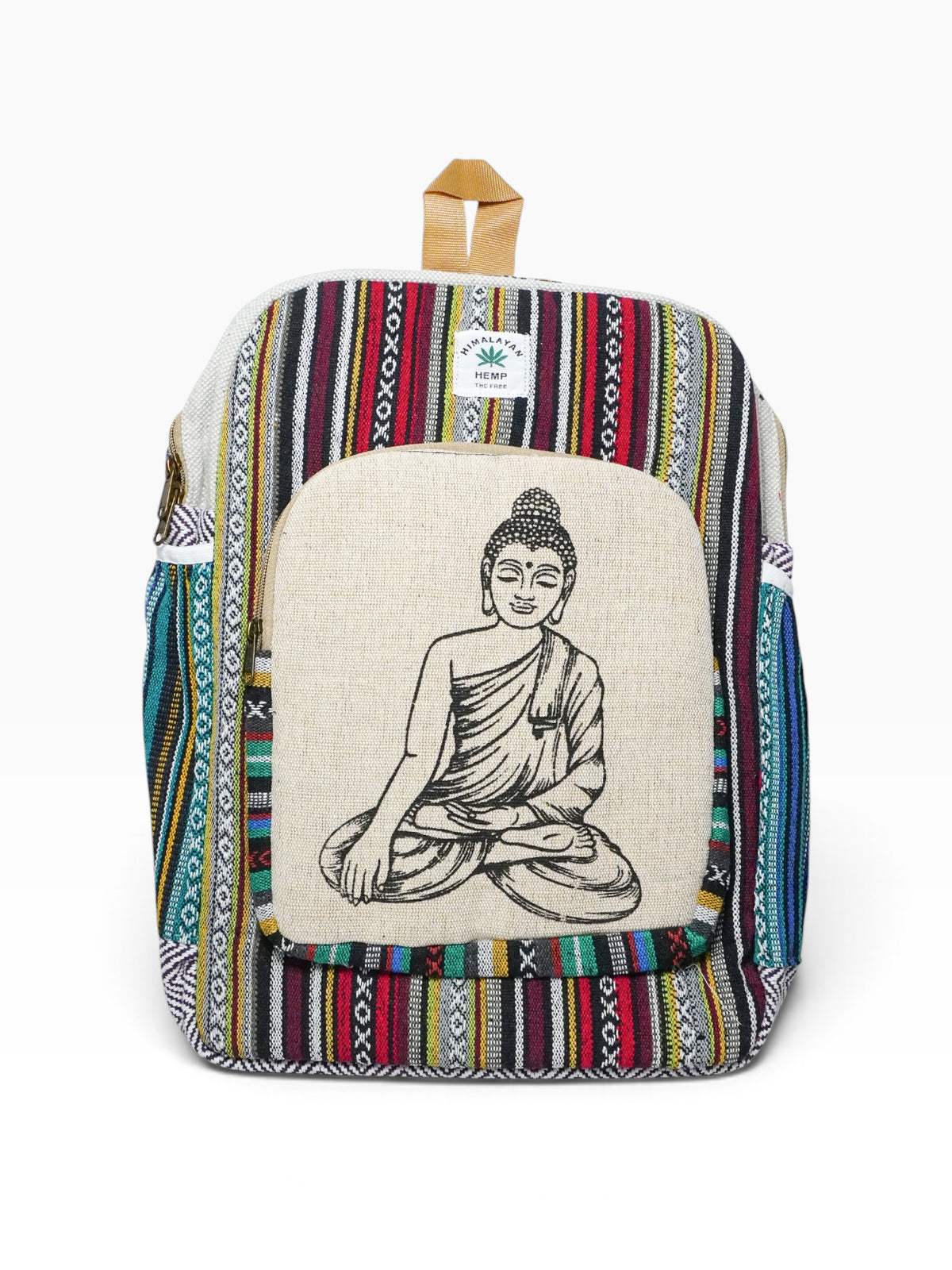 Zaino artigianale indiano in fibra di canapa – Buddha