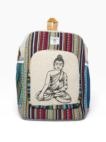 Zaino artigianale indiano in fibra di canapa – Buddha