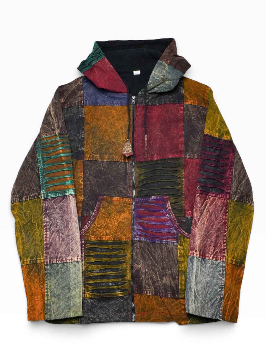 Giacca artigianale nepalese patchwork