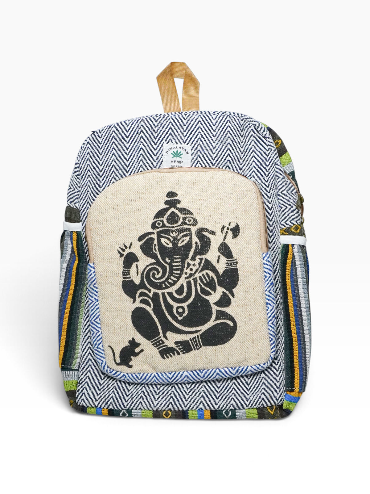 Zaino artigianale indiano in fibra di canapa – Ganesha
