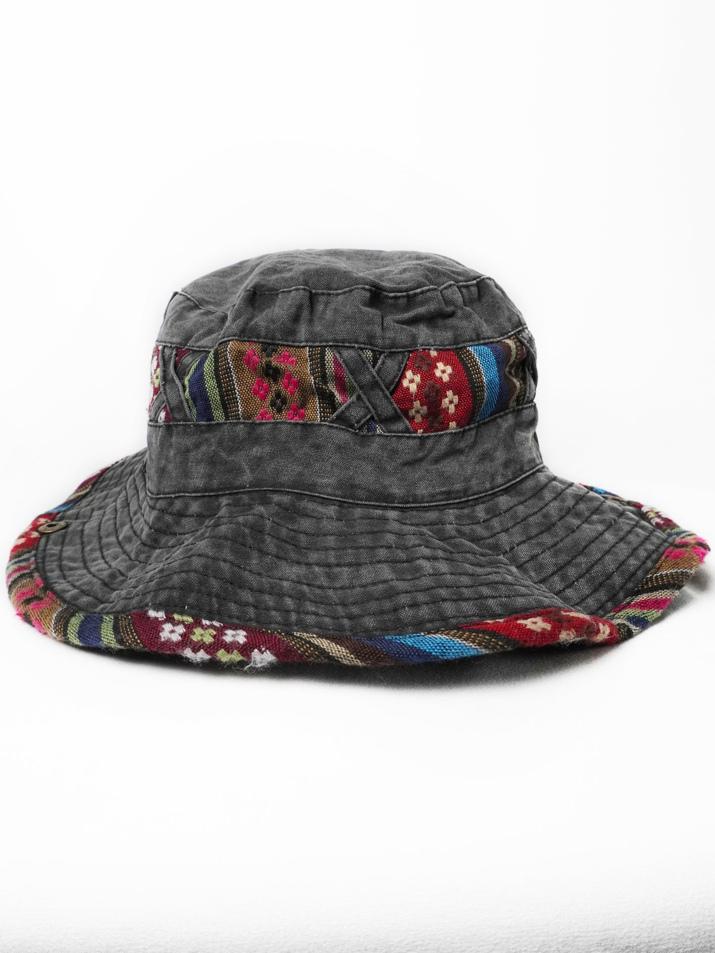 Cappello a Pescatore Etnico Falda Ampia