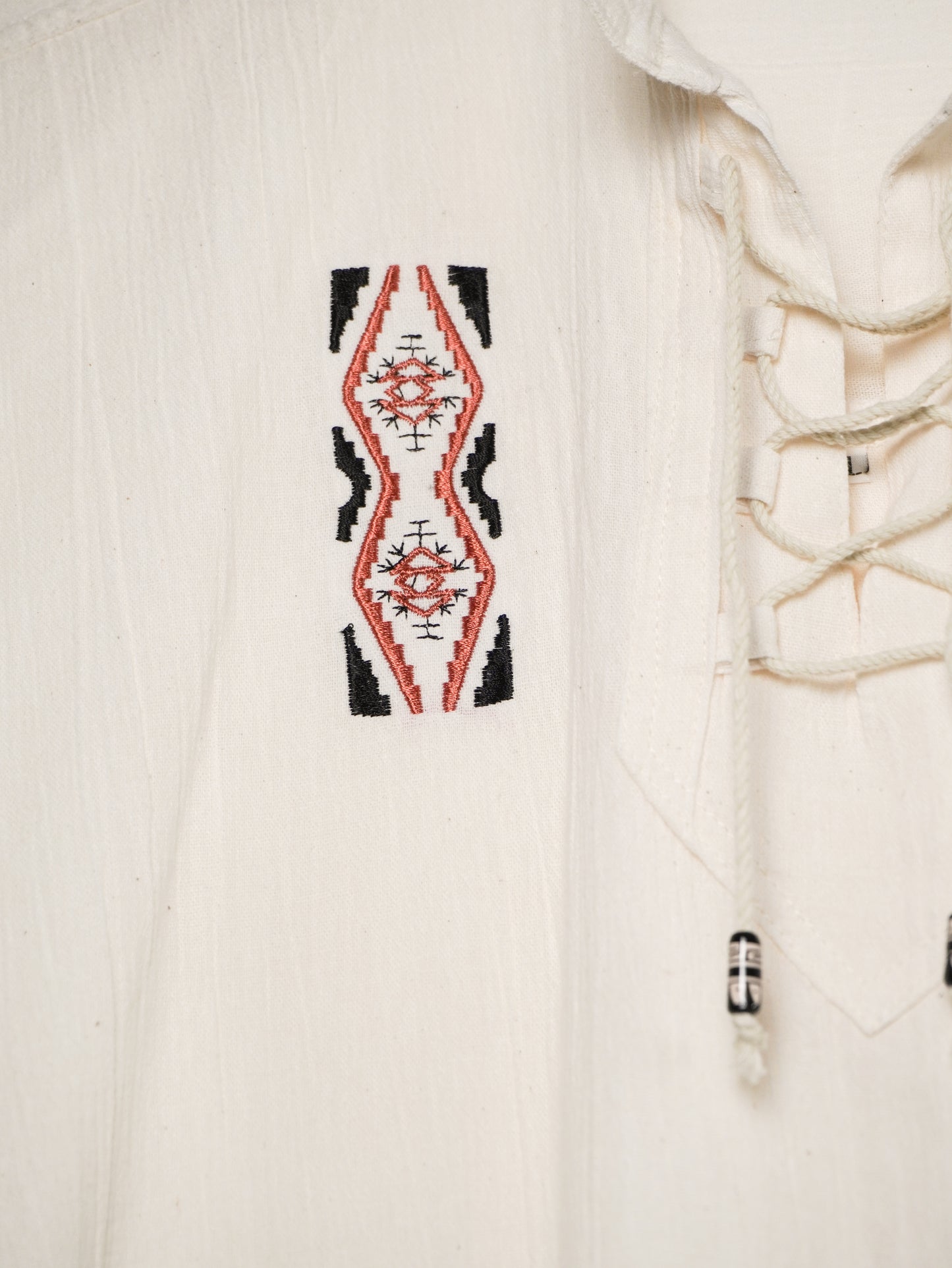 Camicia Ecuadoriana con Ricamo Artigianale
