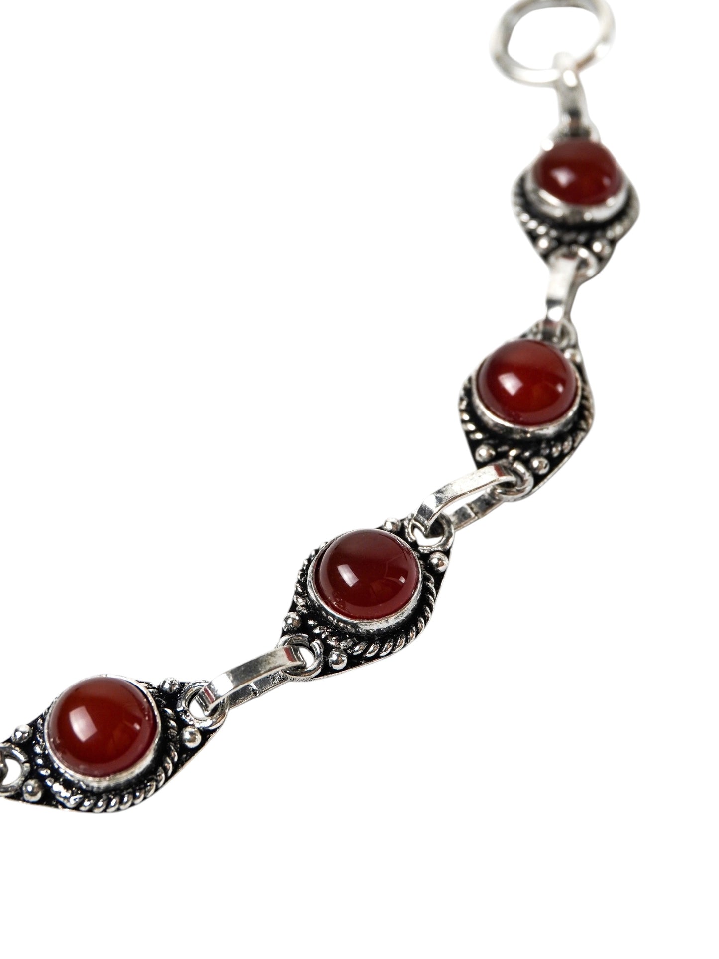 Braccialetto Placcato Argento con Pietre Naturali