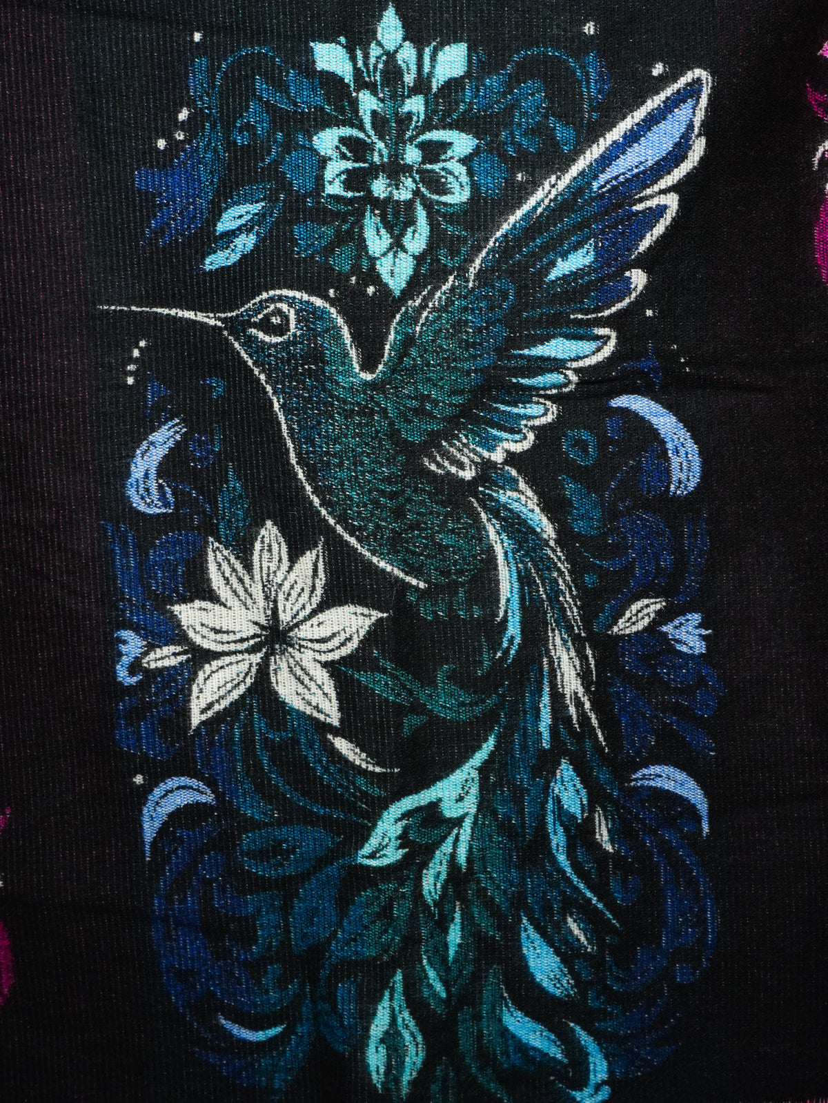Poncho artigianale andino – Colibrì