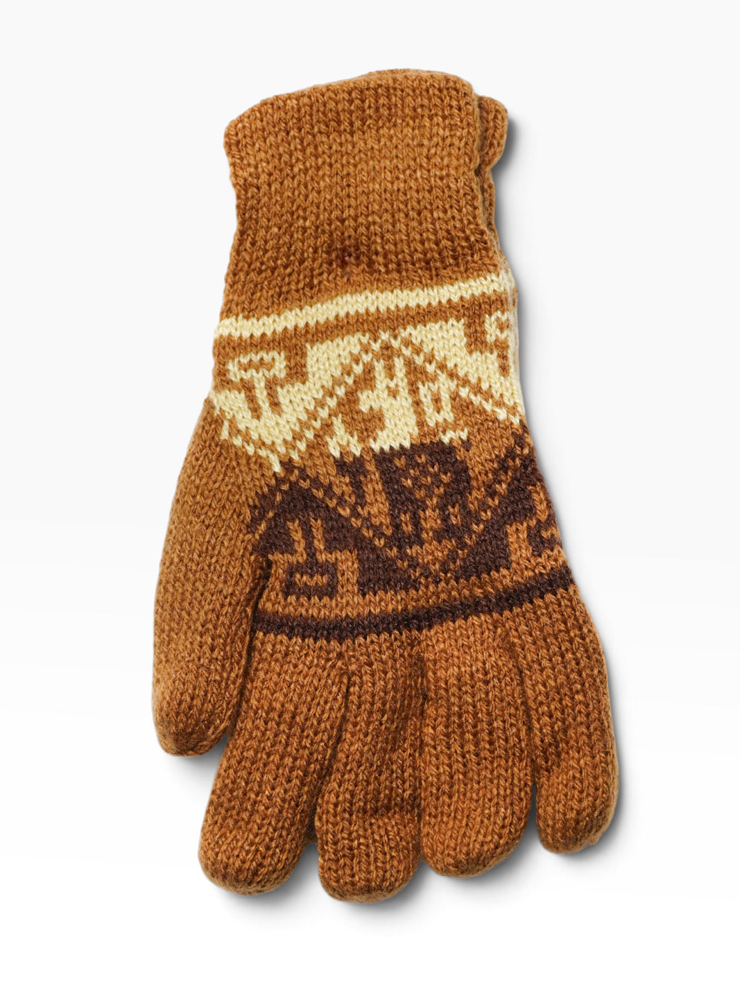 Guanti artigianali in lana di alpaca – Simboli andini