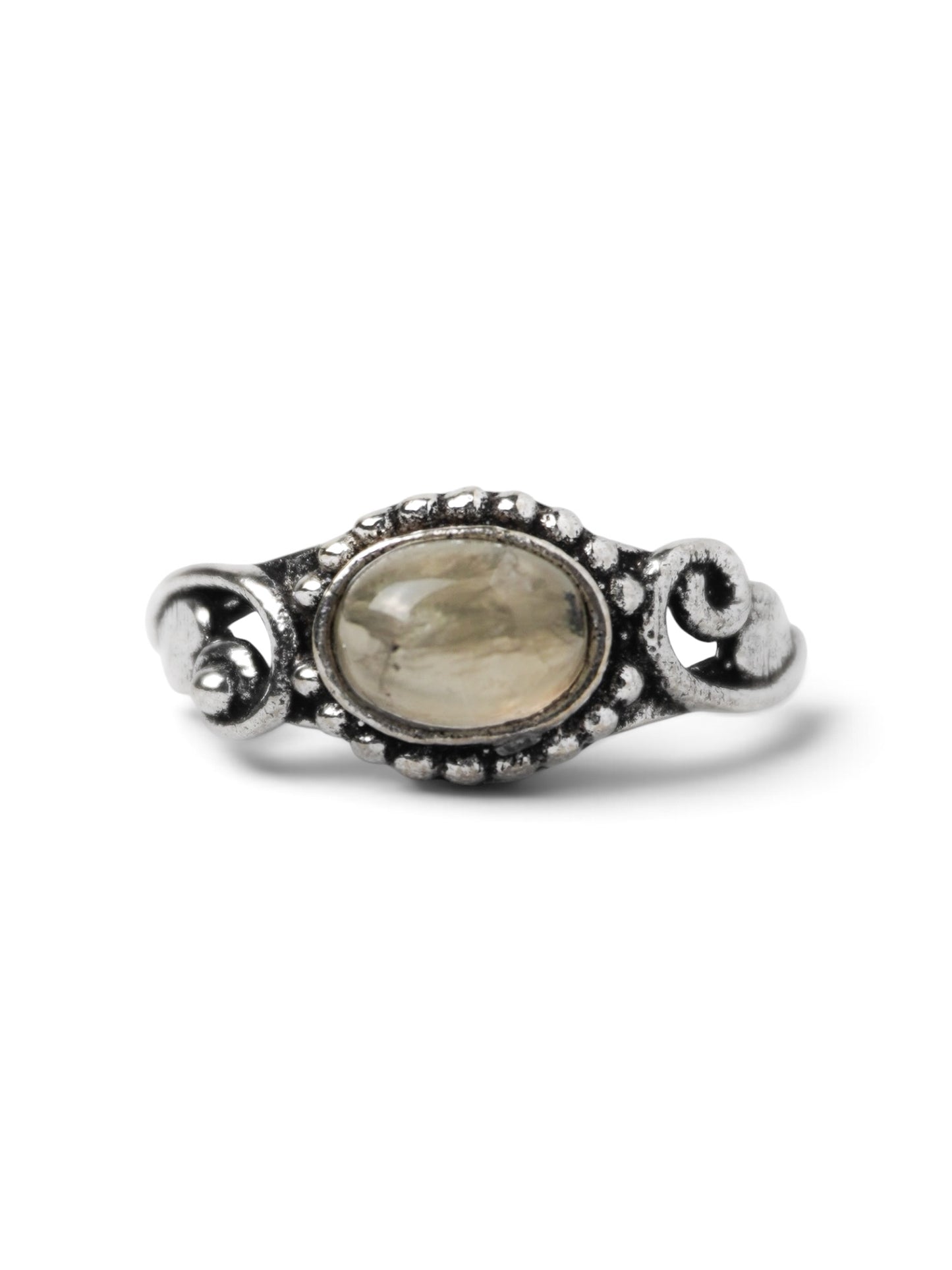 Anello Placcato Argento con Quarzo Rutilato