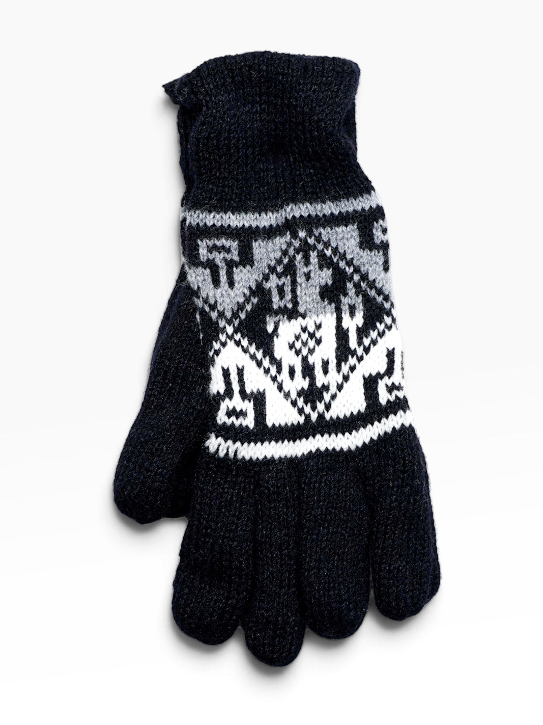 Guanti artigianali in lana di alpaca – Simboli andini