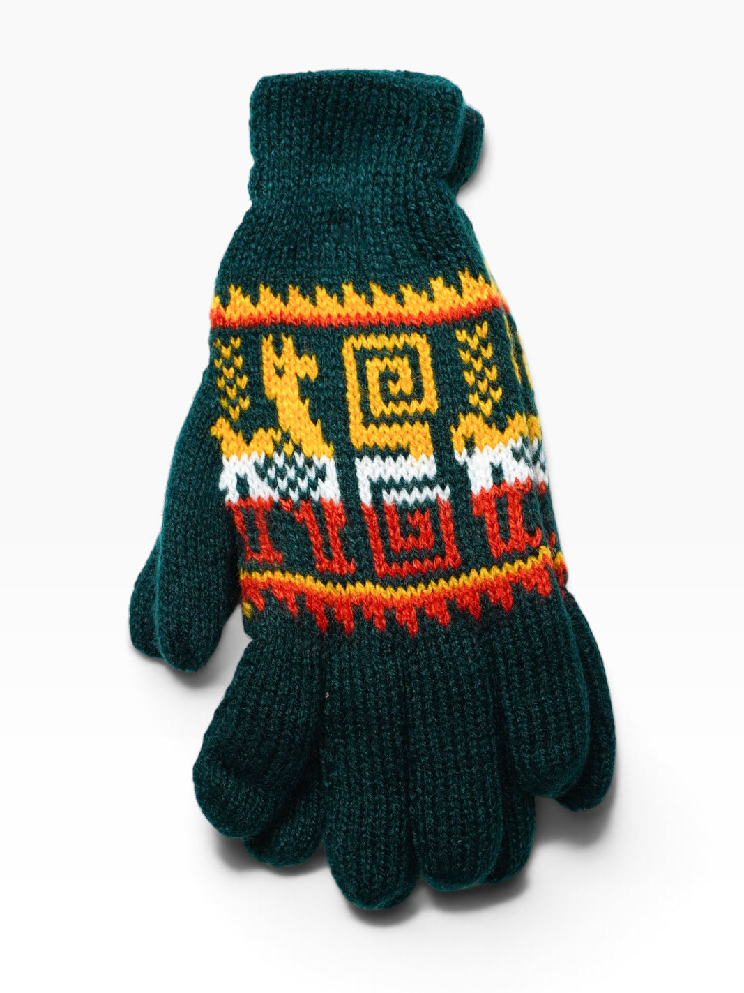 Guanti artigianali in lana di alpaca – Spirale andina