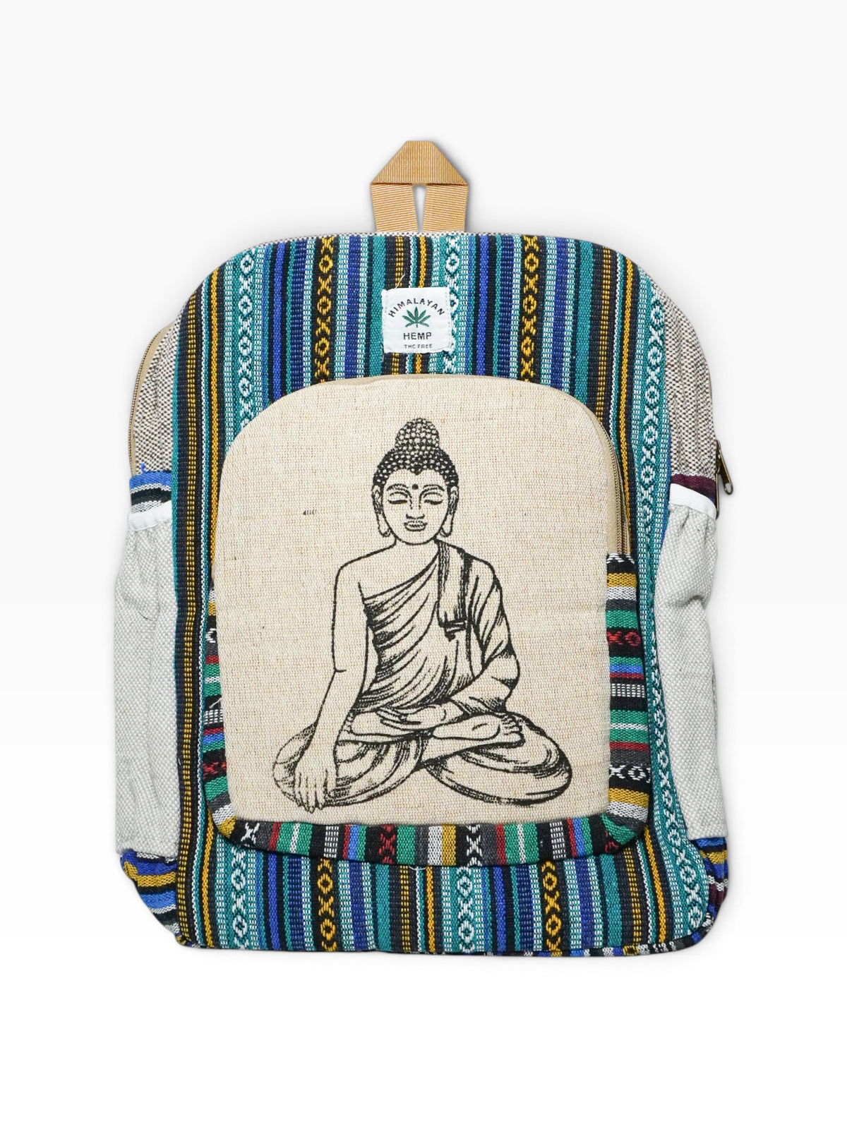 Zaino artigianale indiano in fibra di canapa – Buddha