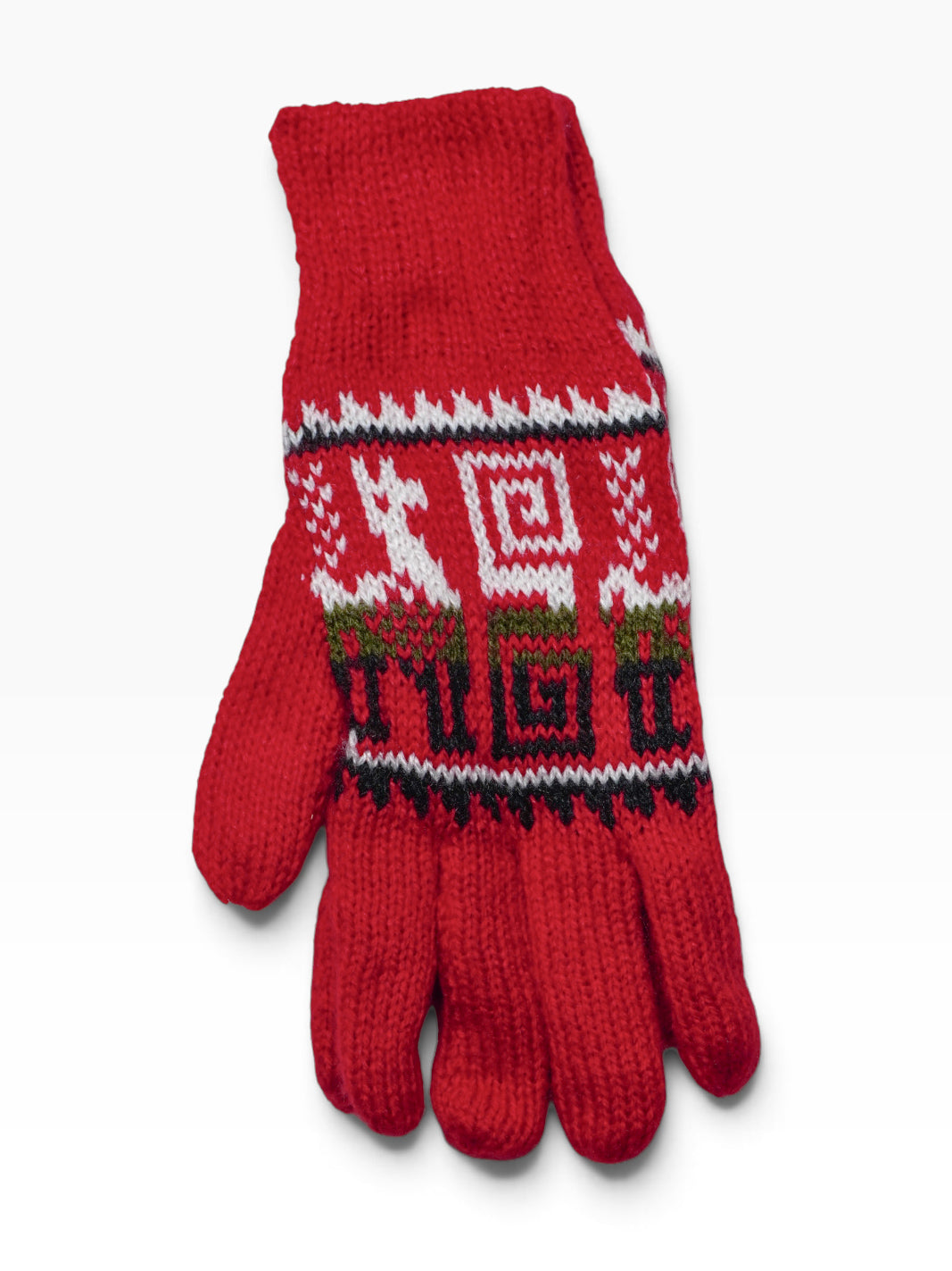 Guanti artigianali in lana di alpaca – Spirale andina