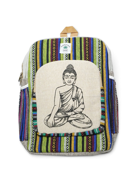Zaino artigianale indiano in fibra di canapa – Buddha
