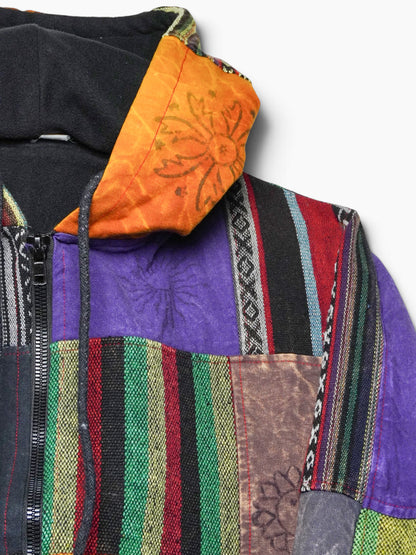 Giacca artigianale nepalese patchwork - Motivi etnici