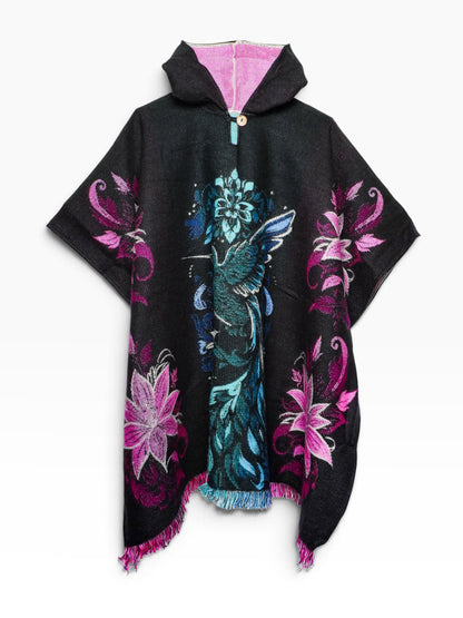 Poncho artigianale andino – Colibrì