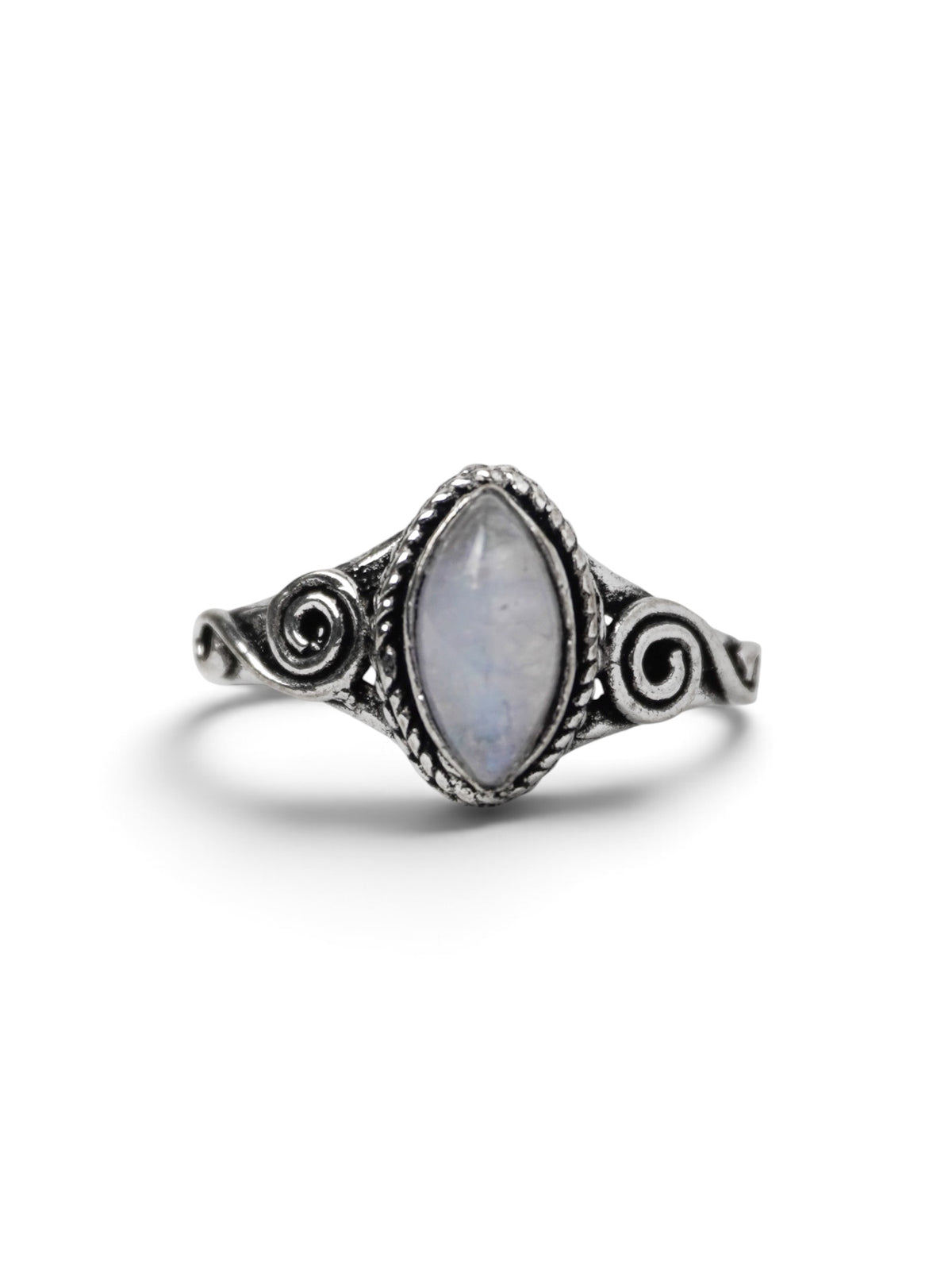 Anello Placcato Argento con Pietra di Luna