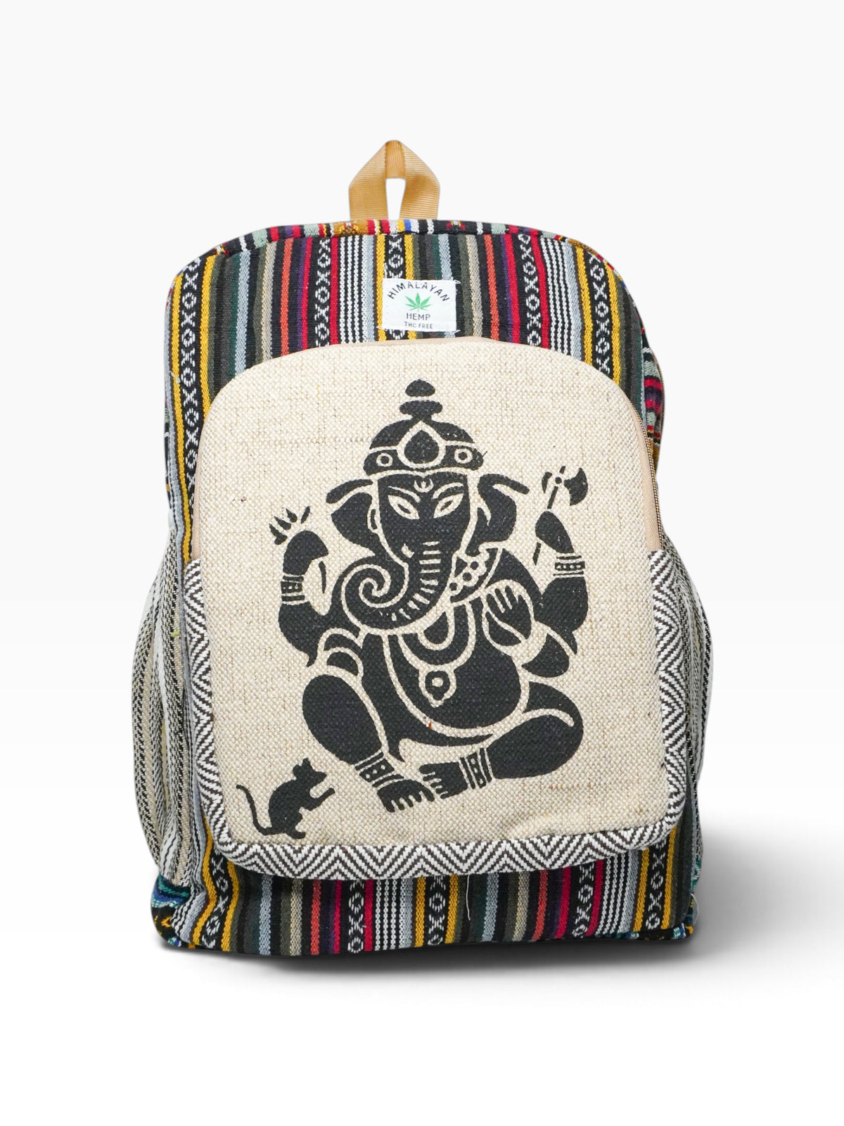 Zaino artigianale indiano in fibra di canapa – Ganesha