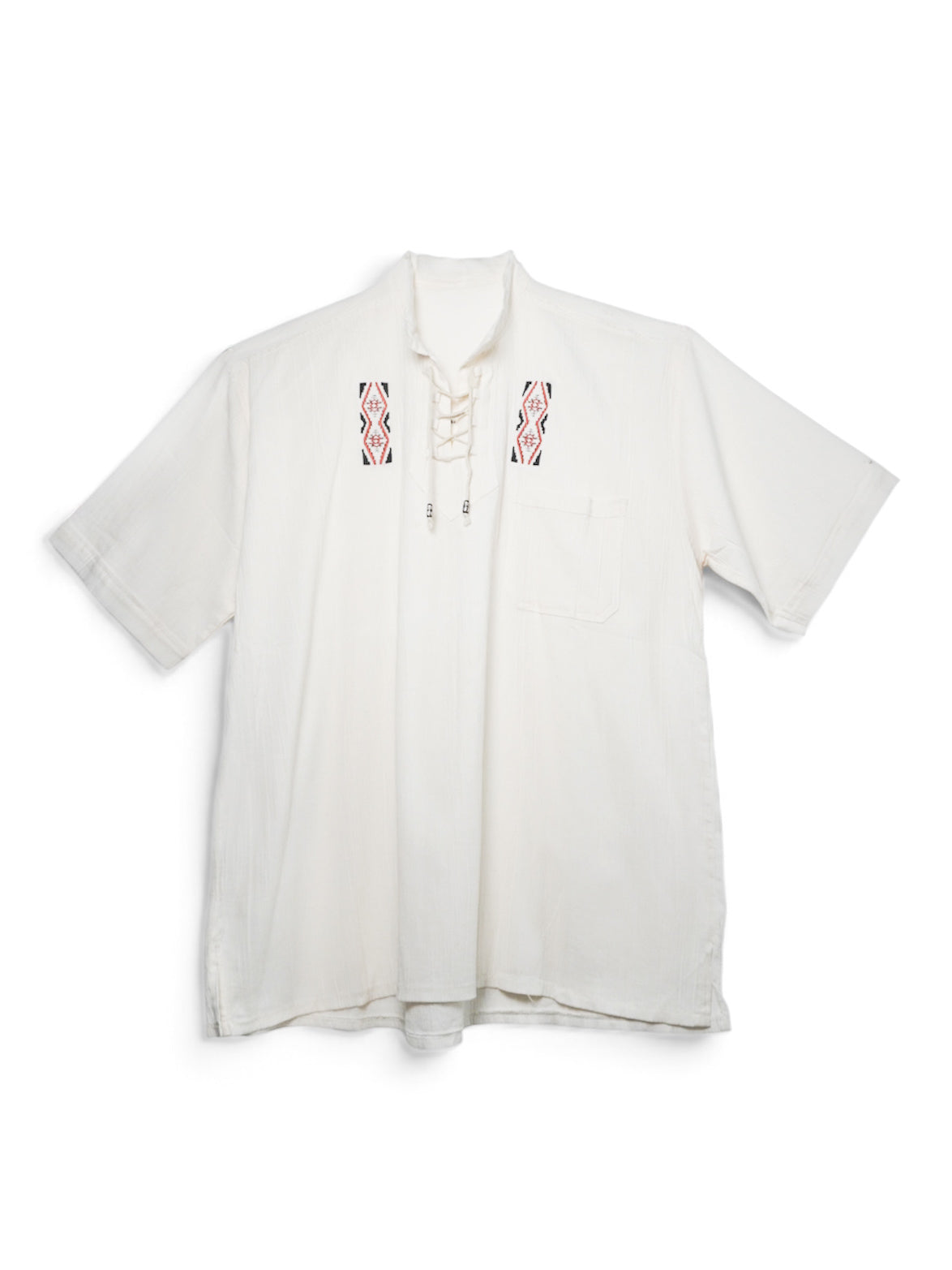 Camicia Ecuadoriana con Ricamo Artigianale