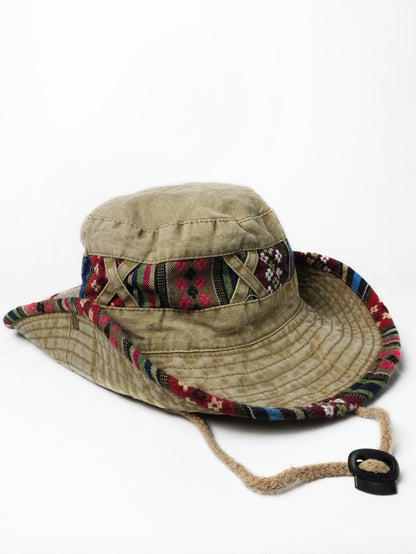 Cappello a Pescatore Etnico Falda Ampia