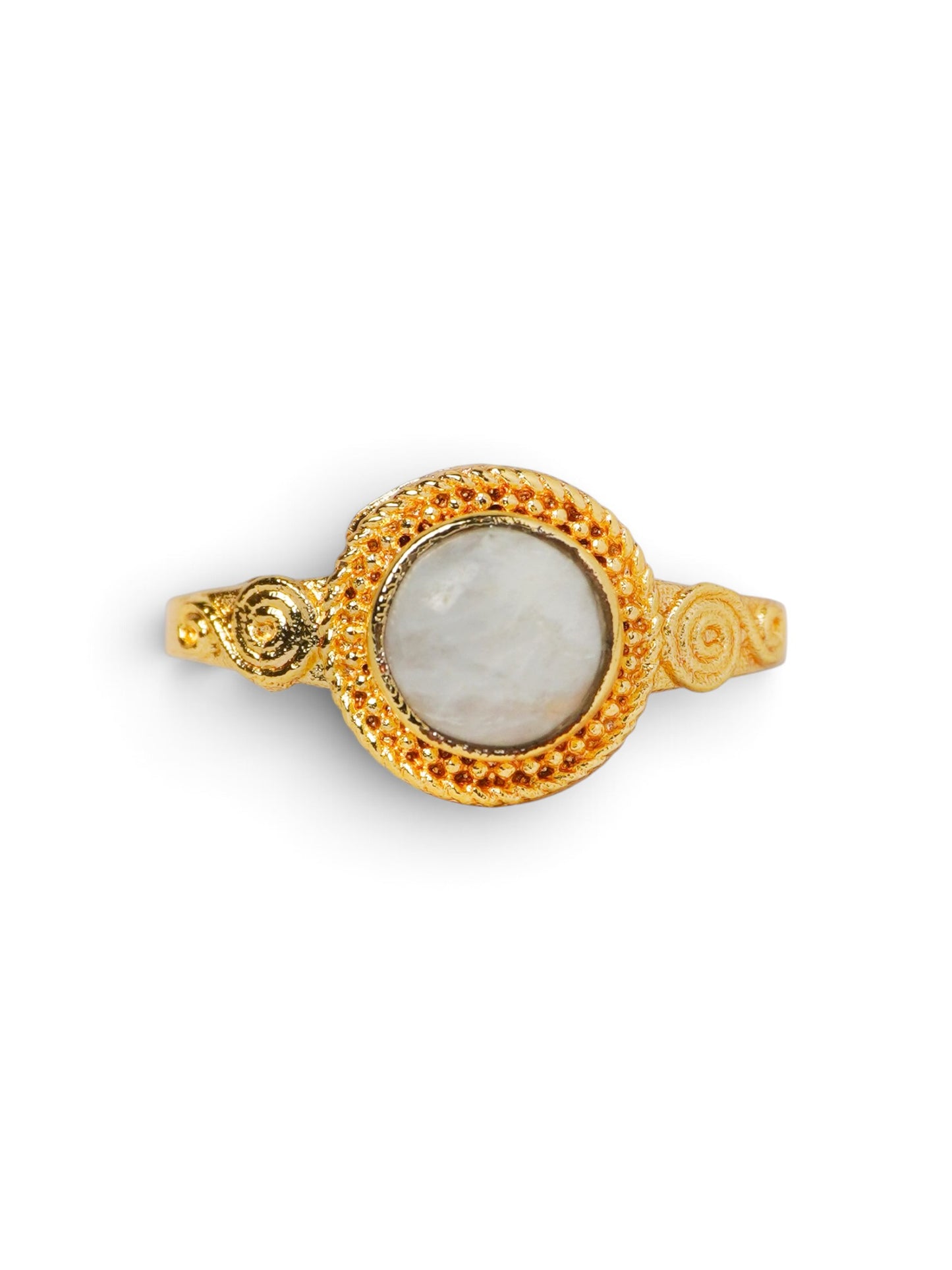 Anello Placcato Argento con Pietra di Luna