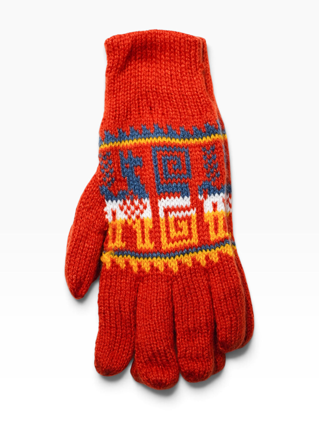 Guanti artigianali in lana di alpaca – Spirale andina