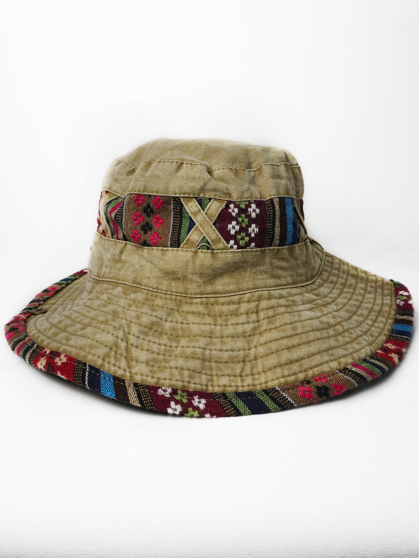 Cappello a Pescatore Etnico Falda Ampia