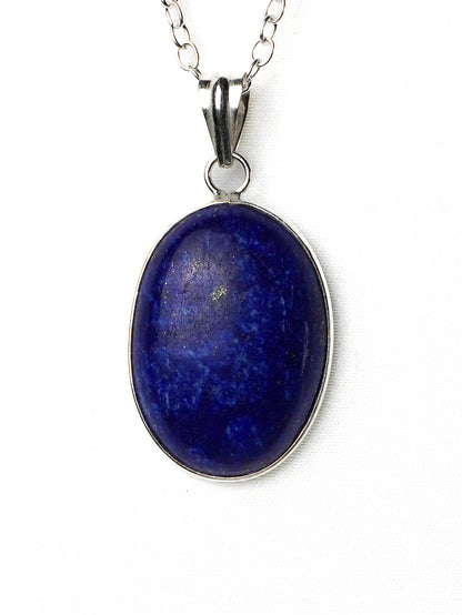 Collana Placcata Argento con Lapislazzuli Naturale