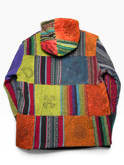 Giacca artigianale nepalese patchwork - Motivi etnici
