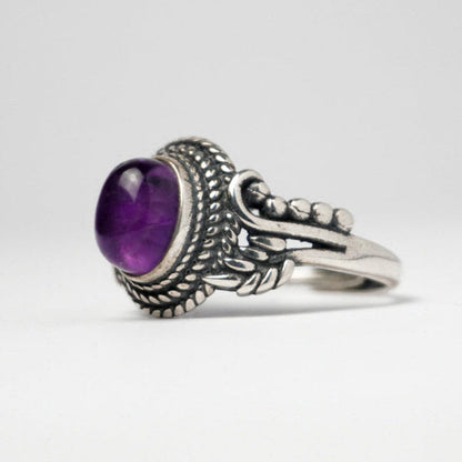 Anello in argento 925 con ametista