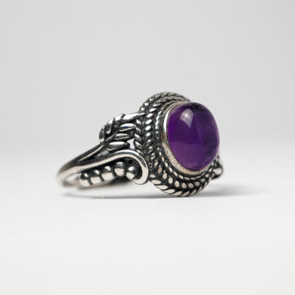 Anello in argento 925 con ametista