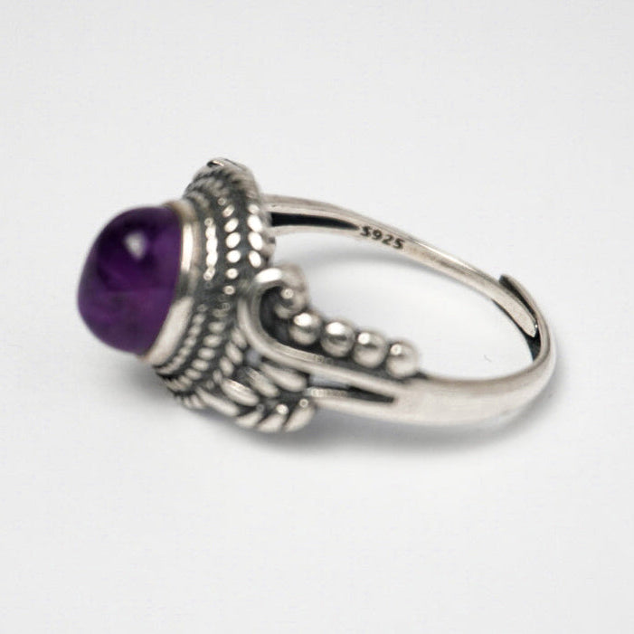 Anello in argento 925 con ametista