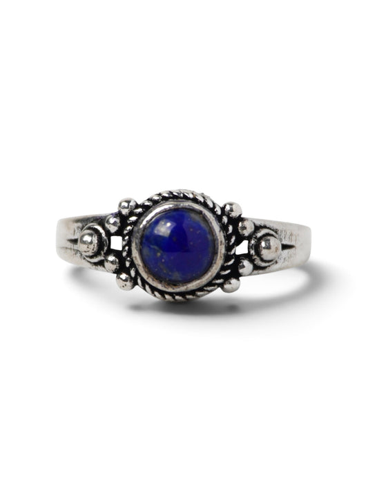 Anello Placcato Argento con Lapislazzuli