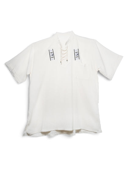Camicia Ecuadoriana con Ricamo Artigianale