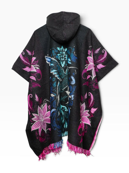 Poncho artigianale andino – Colibrì