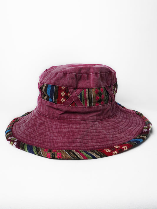 Cappello a Pescatore Etnico Falda Ampia