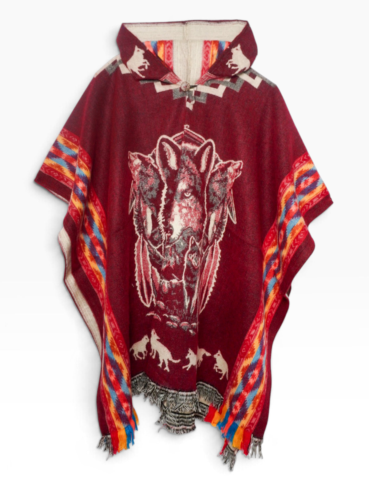 Poncho artigianale andino – Spirito del Lupo