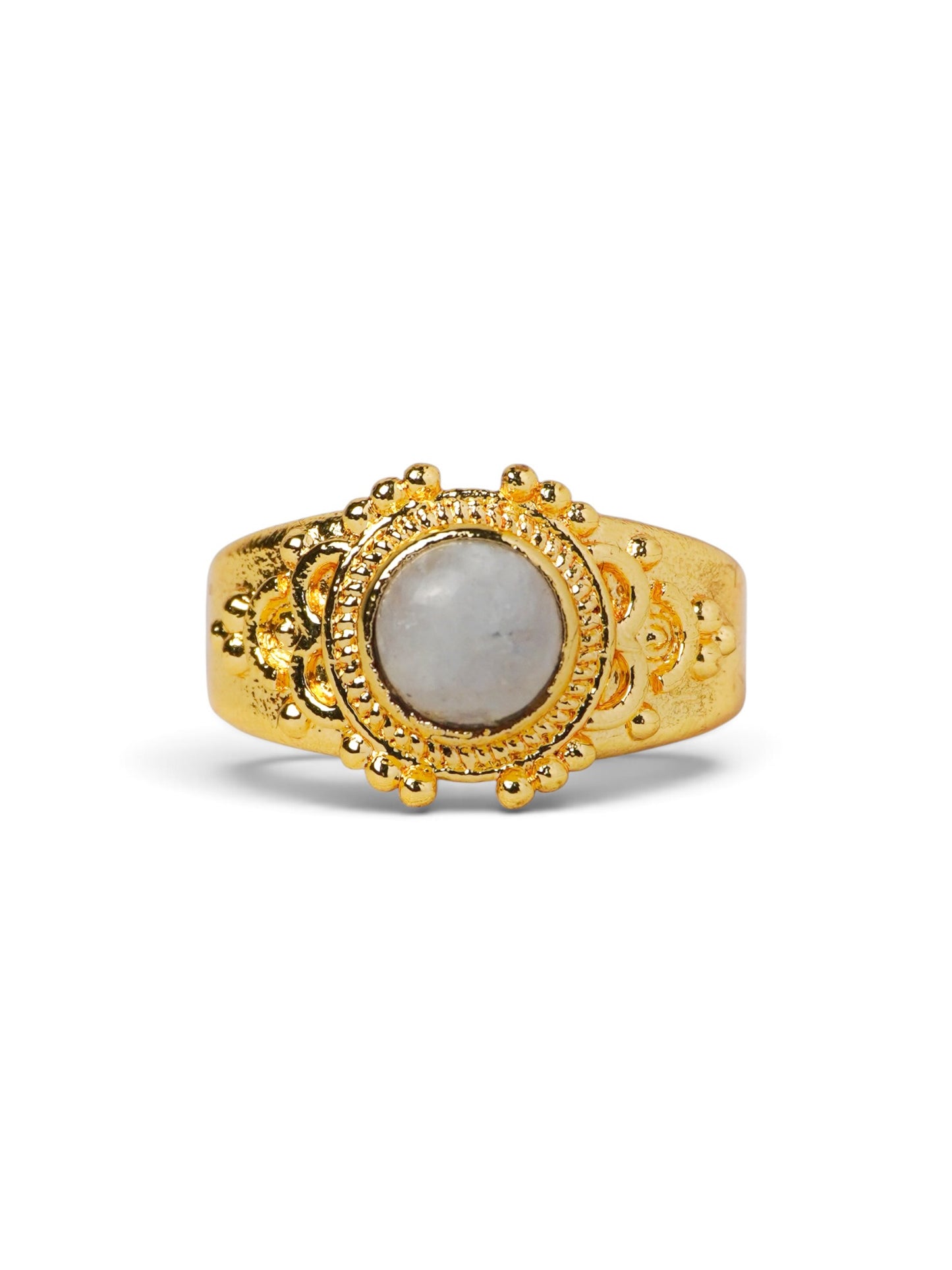 Anello Placcato Argento con Pietra di Luna