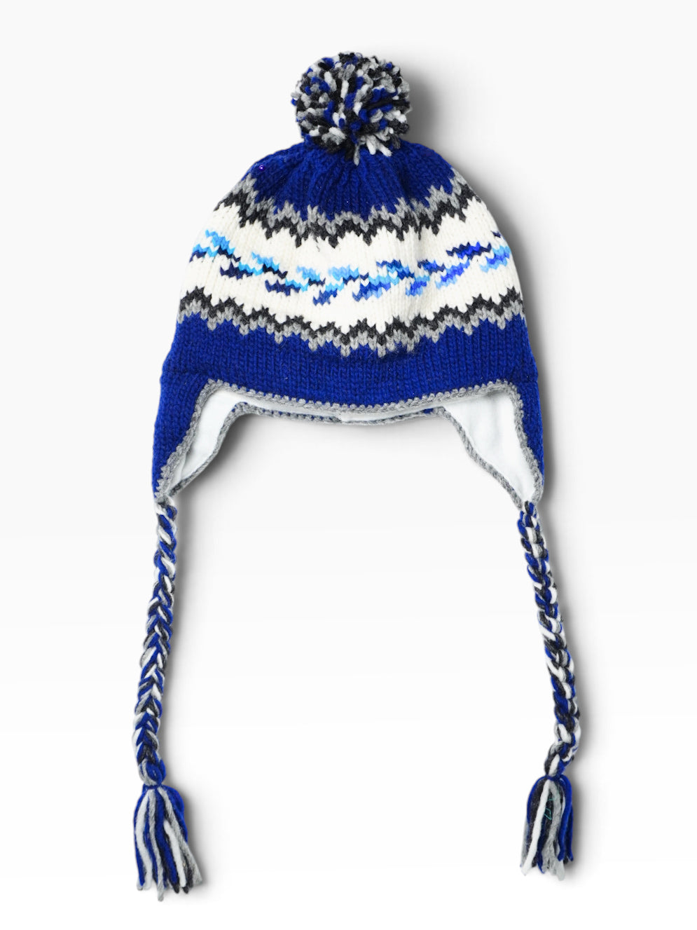 Berretto artigianale ecuadoriano in lana – Pompon Colorato
